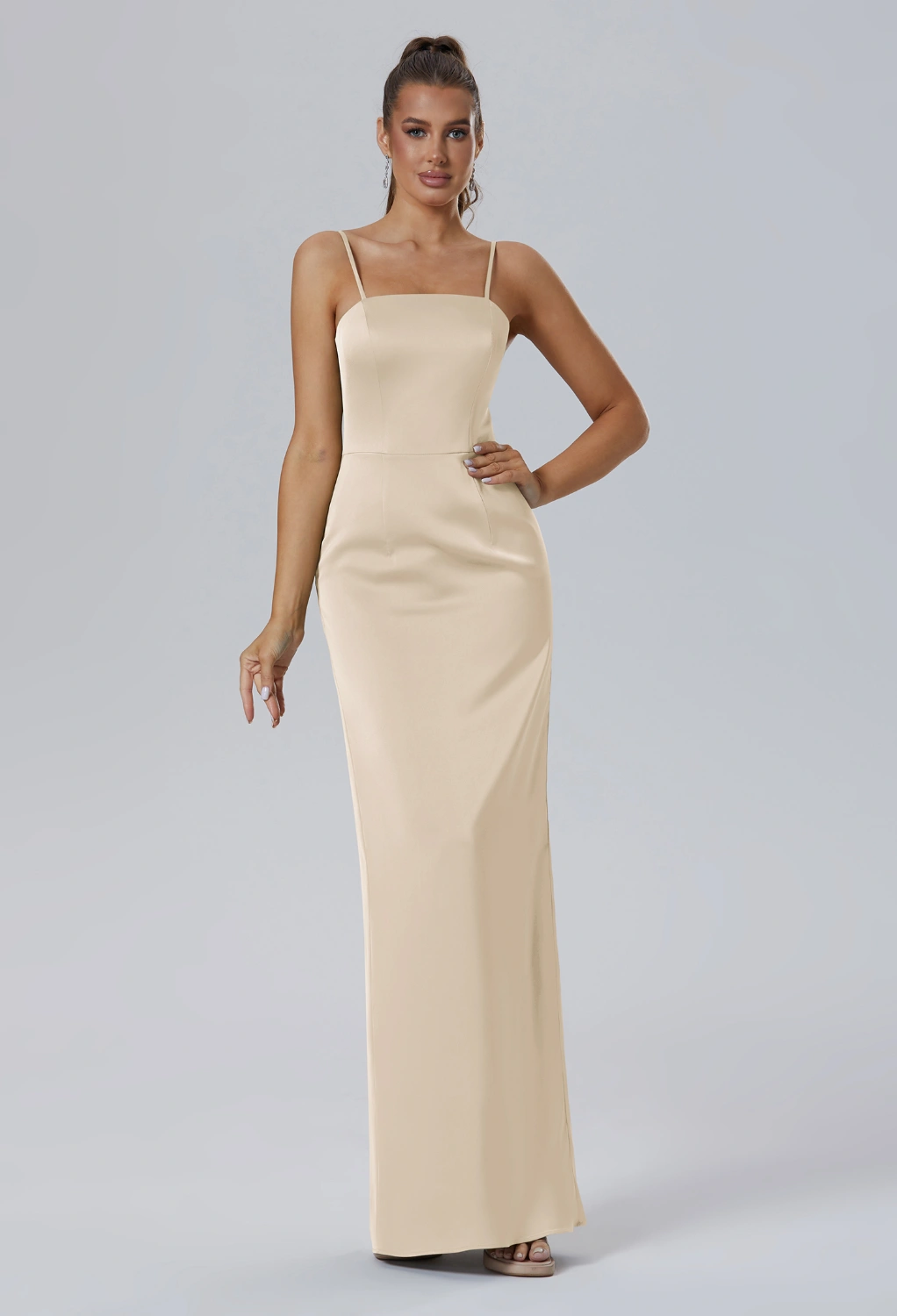 AW Ionosphere Champagne  Floral Bridesmaid Dresses